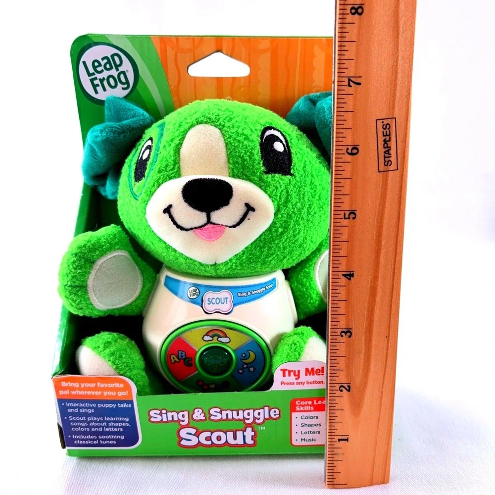 LeapFrog Sing & Snuggle Scout Interactive Educational Puppy Plush Toy New